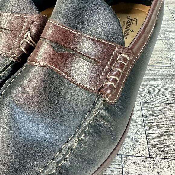 Florsheim Penny Loafers Shoes Mens Size 10.5 Black Leather Slip On Ortholite main image 13